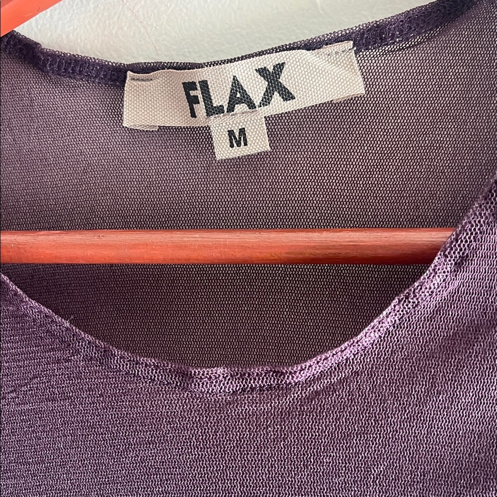 FLAX 2 pc. Set Leggings & Sheer Top Long sleeve Pullover Athletic Loungewear - Picture 2 of 16